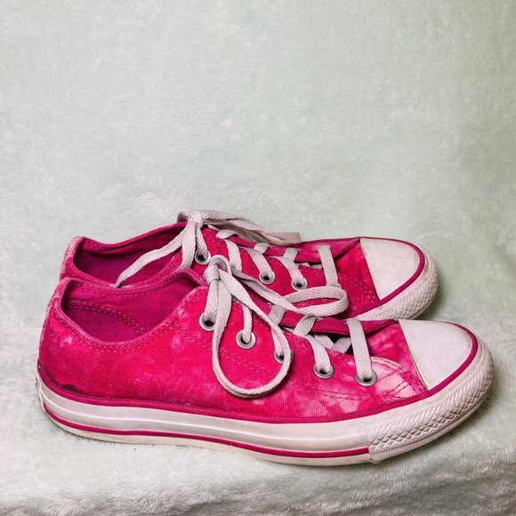Converse - Chuck Taylor All-Star Sneakers Pink Tie Dye Lace Up US Szs M-4 W-6 - Picture 1 of 16